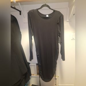 Body con dress with rouched sides